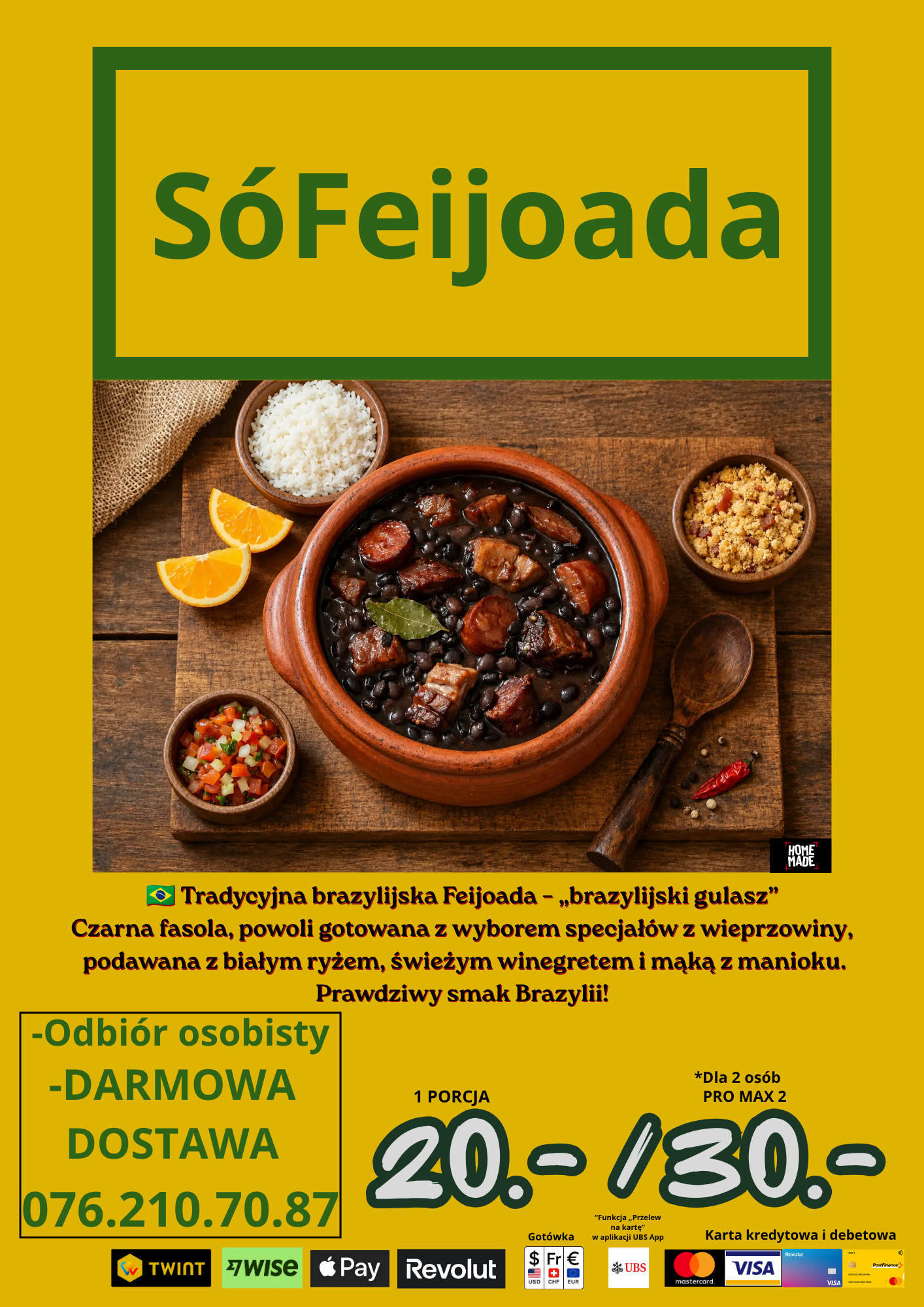 SóFeijoada — Tradycyjna brazylijska Feijoada – „brazylijski gulasz”. Prawdziwy smak Brazylii!